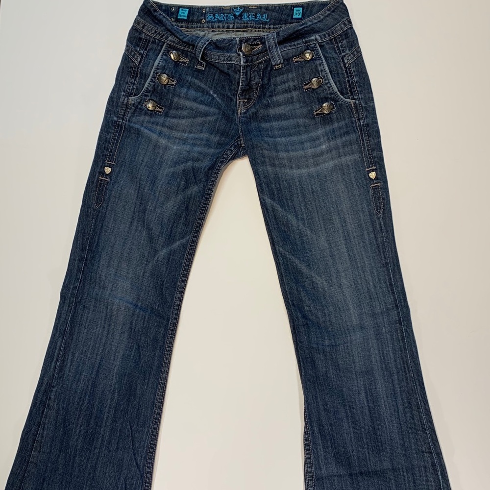 SANG REAL by Miss Me Flared Leg Jeans Sz 27